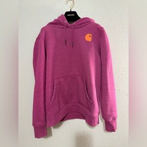 Carhartt Magenta Hoodie with Logo